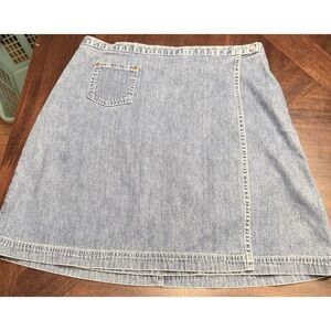 Vintage Gap Denim Wrap Skirt size 10
